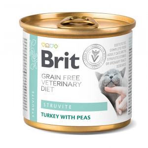 BRIT VETERINARY DIET CAT STRUVITE konservi kaķiem 200g
